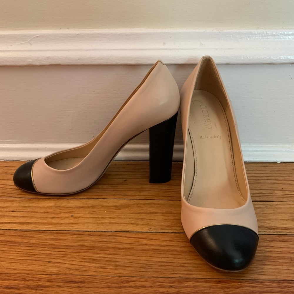 Leather Jcrew Pumps - Size 8